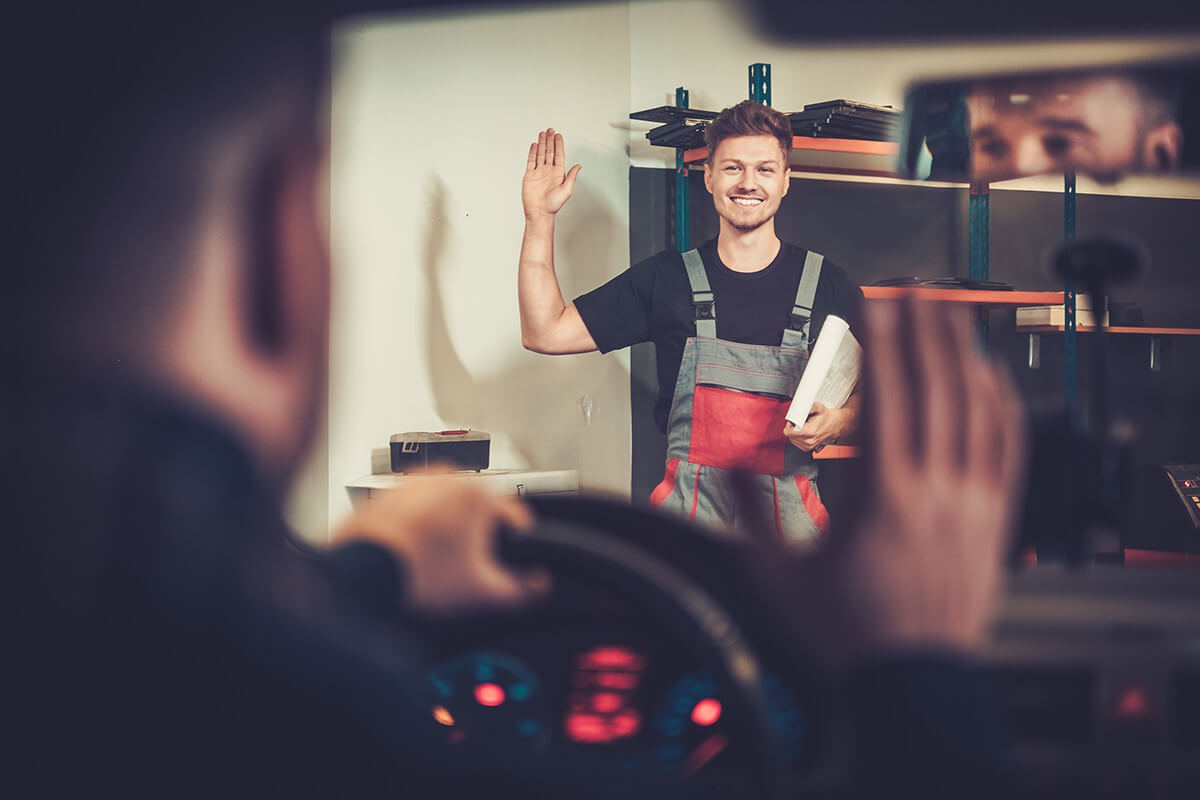 Professional car mechanic